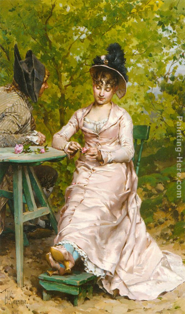 An Interesting Story painting - Frederick Hendrik Kaemmerer An Interesting Story art painting